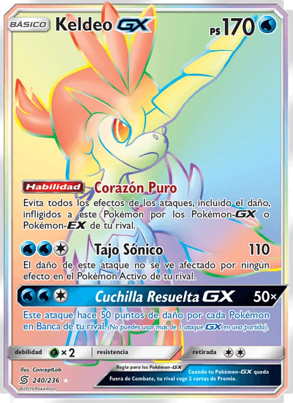 Keldeo GX · Mentes Unidas 240/236