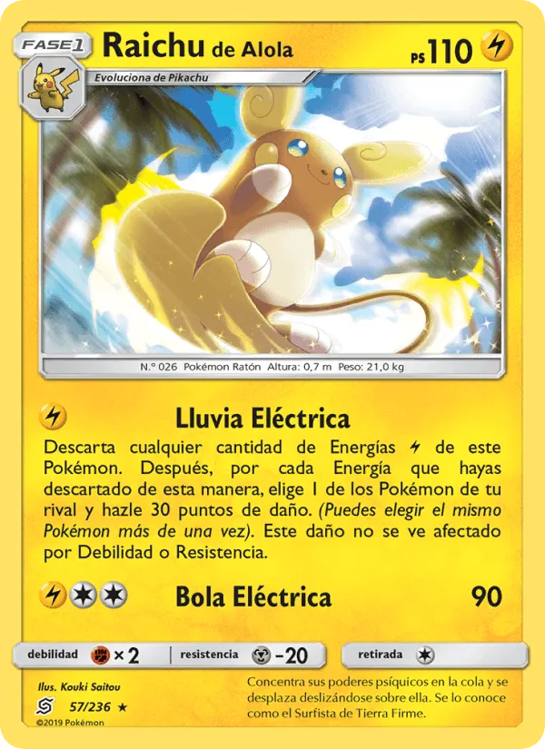 Raichu de Alola · Mentes Unidas 57/236