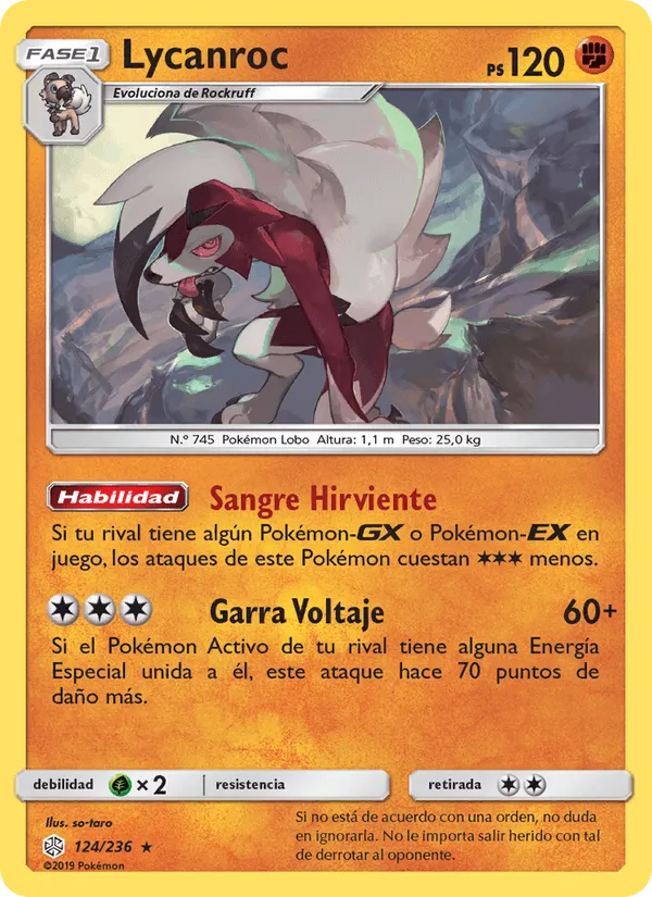 Lycanroc · Eclipse Cósmico 124/236