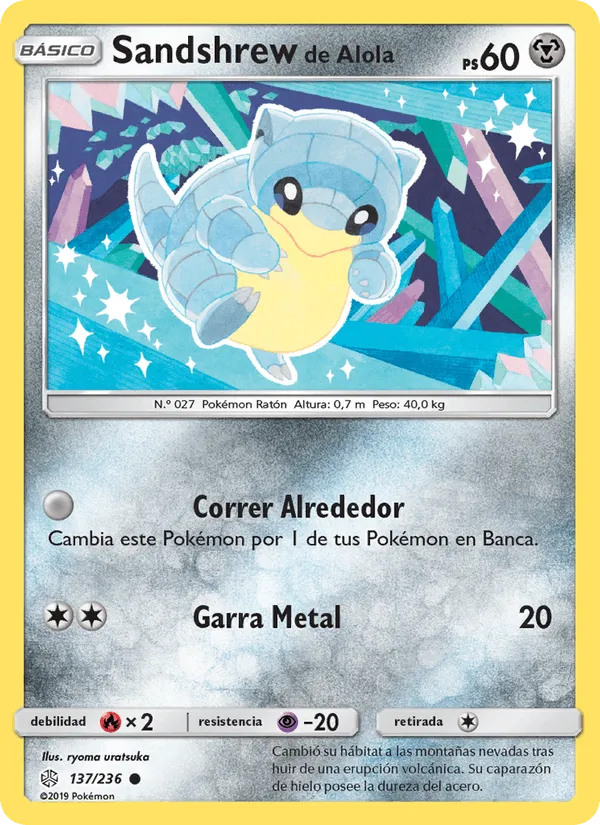 Sandshrew de Alola · Eclipse Cósmico 137/236