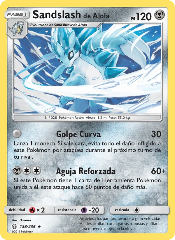 Sandslash de Alola · Eclipse Cósmico 138/236