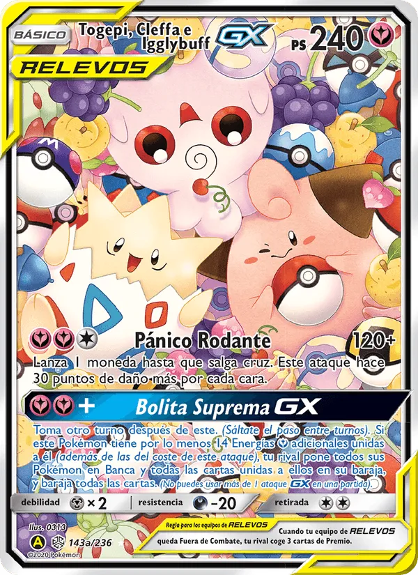 Togepi, Cleffa e Igglybuff GX · Eclipse Cósmico 143/236
