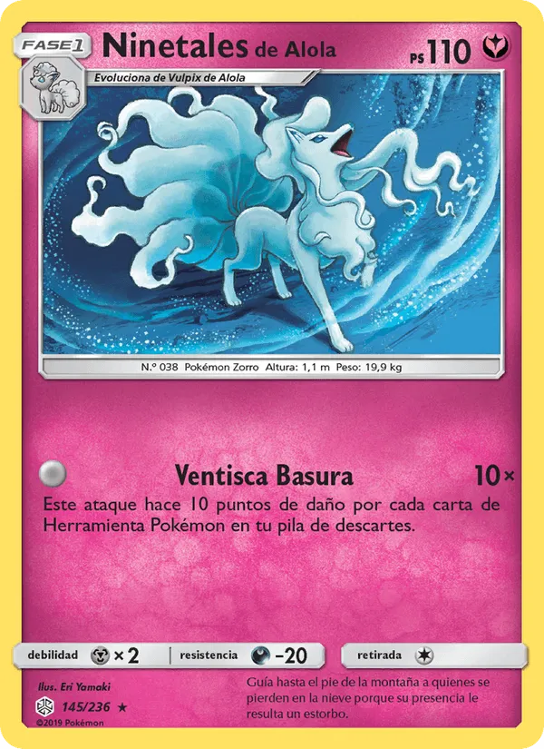 Ninetales de Alola · Eclipse Cósmico 145/236