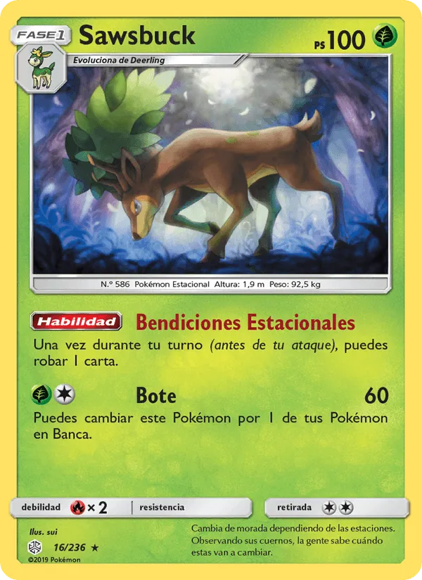 Sawsbuck · Eclipse Cósmico 16/236