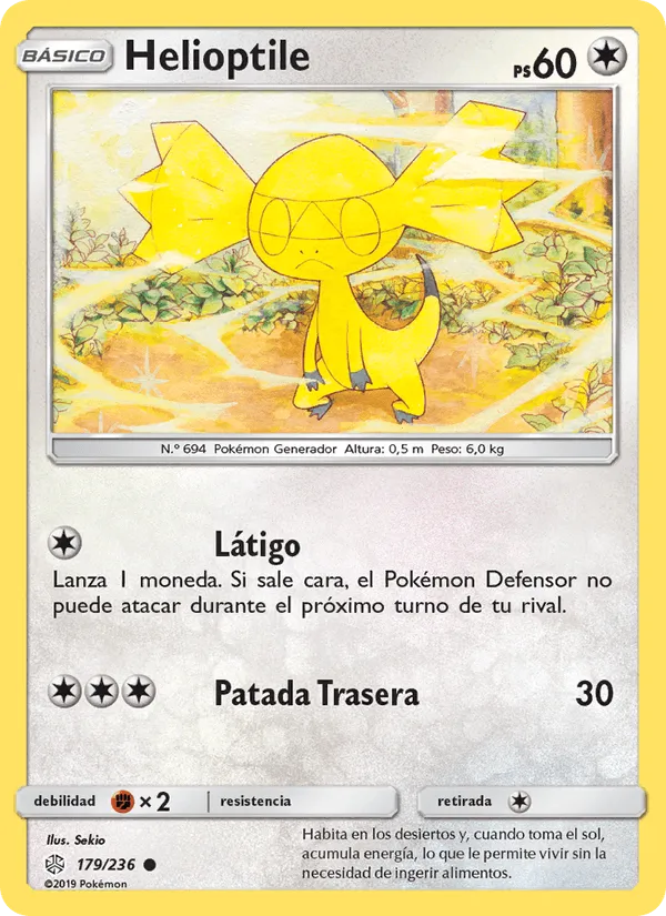 Helioptile · Eclipse Cósmico 179/236