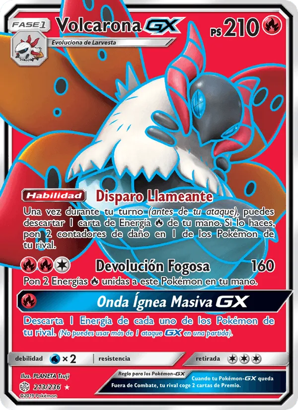 Volcarona GX · Eclipse Cósmico 213/236