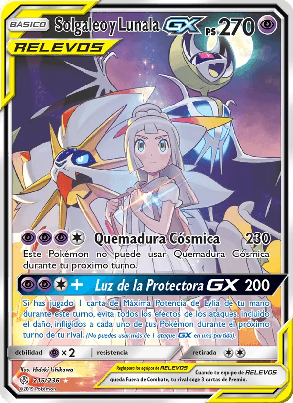 Solgaleo y Lunala GX · Eclipse Cósmico 216/236