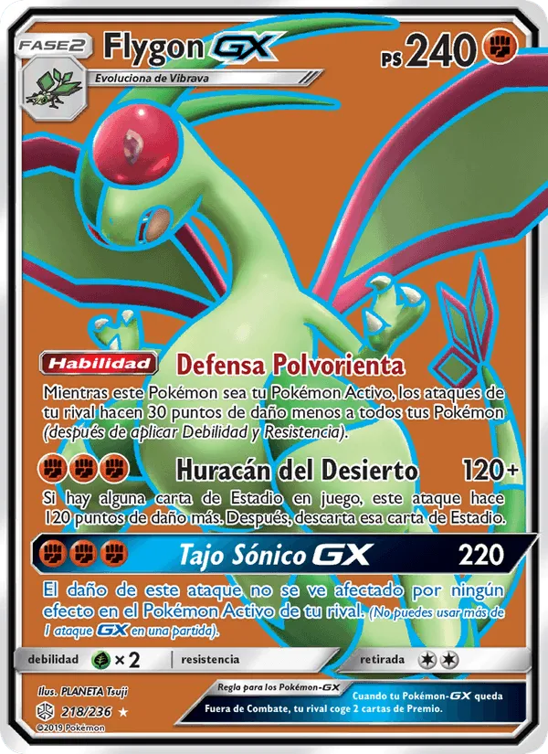 Flygon GX · Eclipse Cósmico 218/236