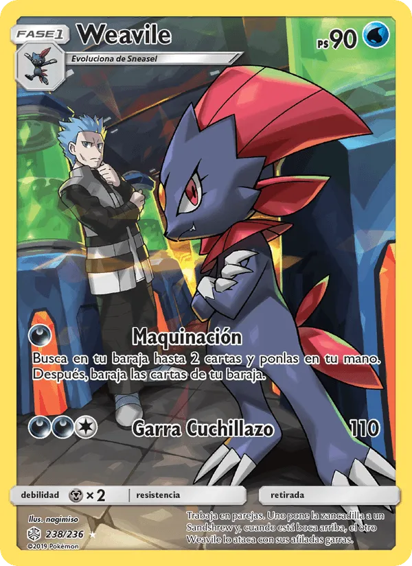 Weavile · Eclipse Cósmico 238/236