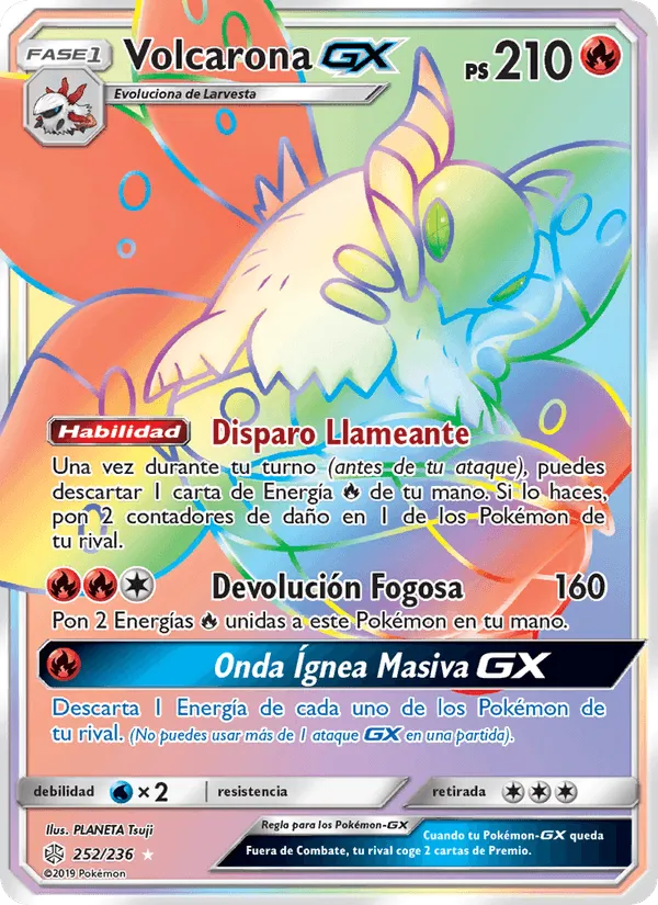 Volcarona GX · Eclipse Cósmico 252/236