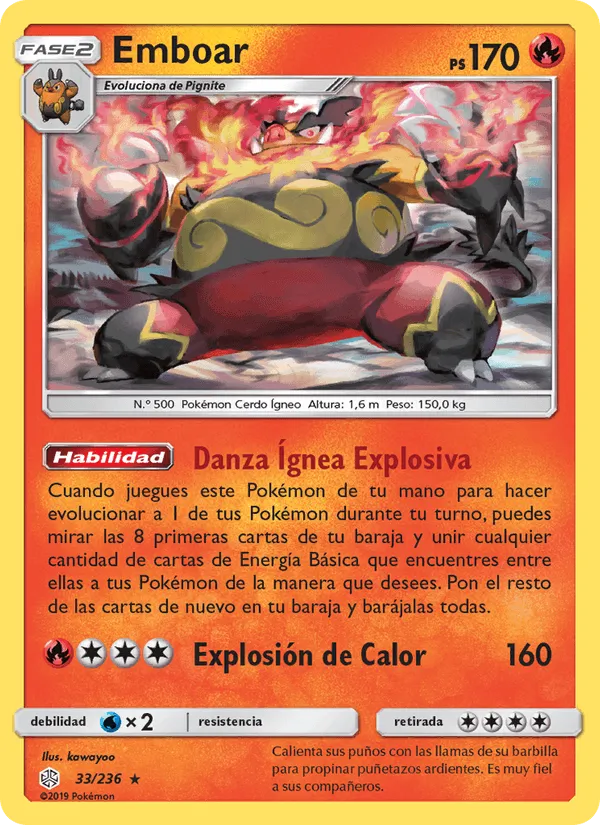 Emboar · Eclipse Cósmico 33/236