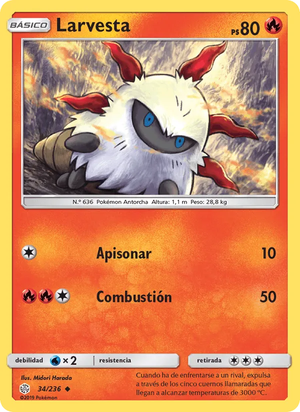 Larvesta · Eclipse Cósmico 34/236