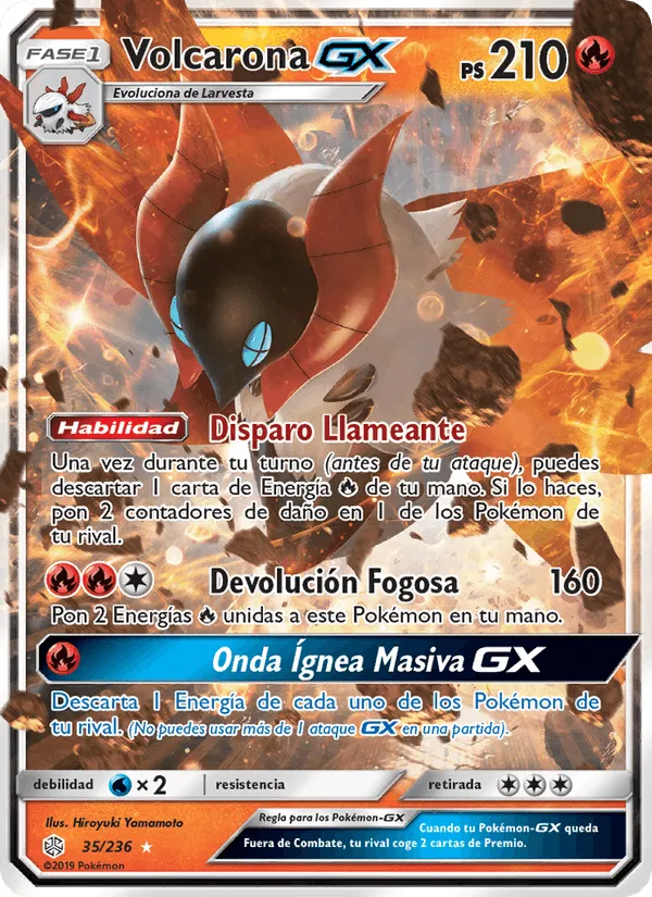 Volcarona GX · Eclipse Cósmico 35/236