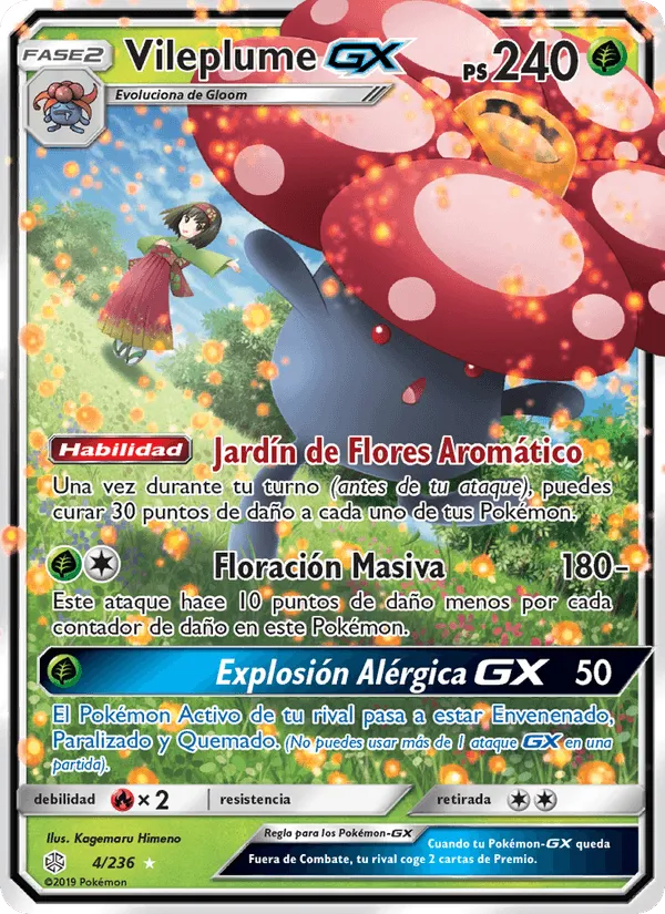 Vileplume GX · Eclipse Cósmico 4/236