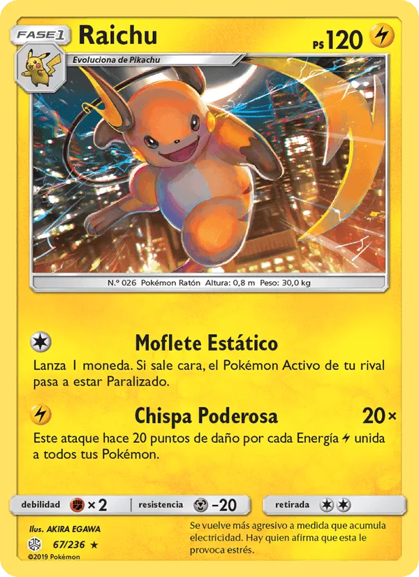 Raichu · Eclipse Cósmico 67/236