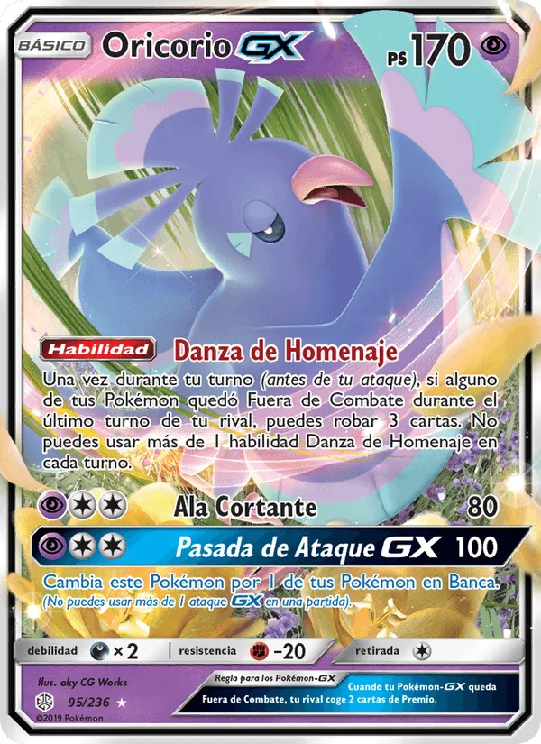 Oricorio GX · Eclipse Cósmico 95/236