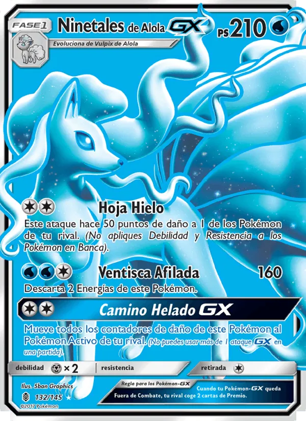 Ninetales de Alola GX · Albor de Guadianes 132/145