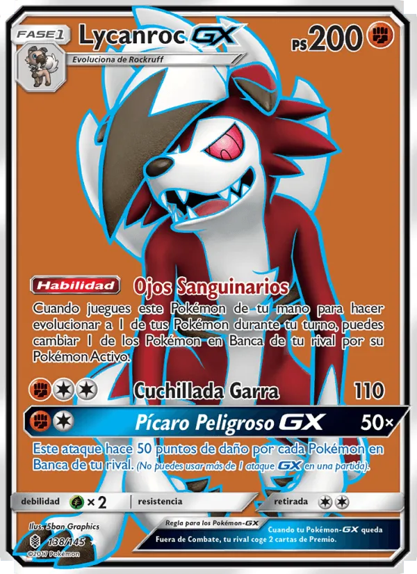 Lycanroc GX · Albor de Guadianes 138/145