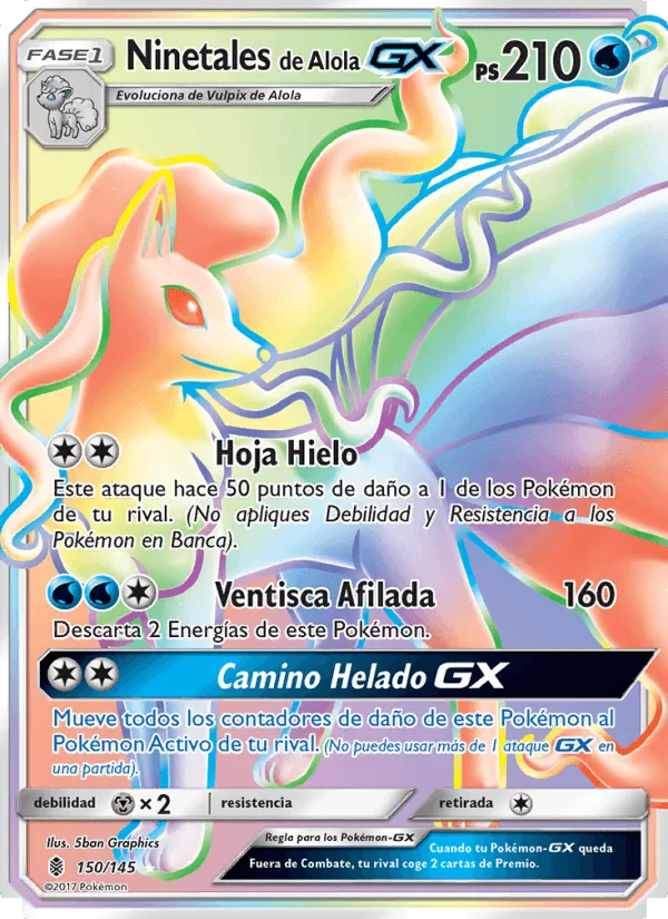 Ninetales de Alola GX · Albor de Guadianes 150/145