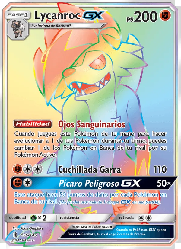 Lycanroc GX · Albor de Guadianes 156/145