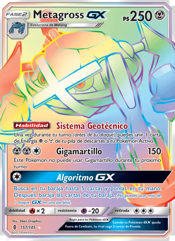 Metagross GX · Albor de Guadianes 157/145
