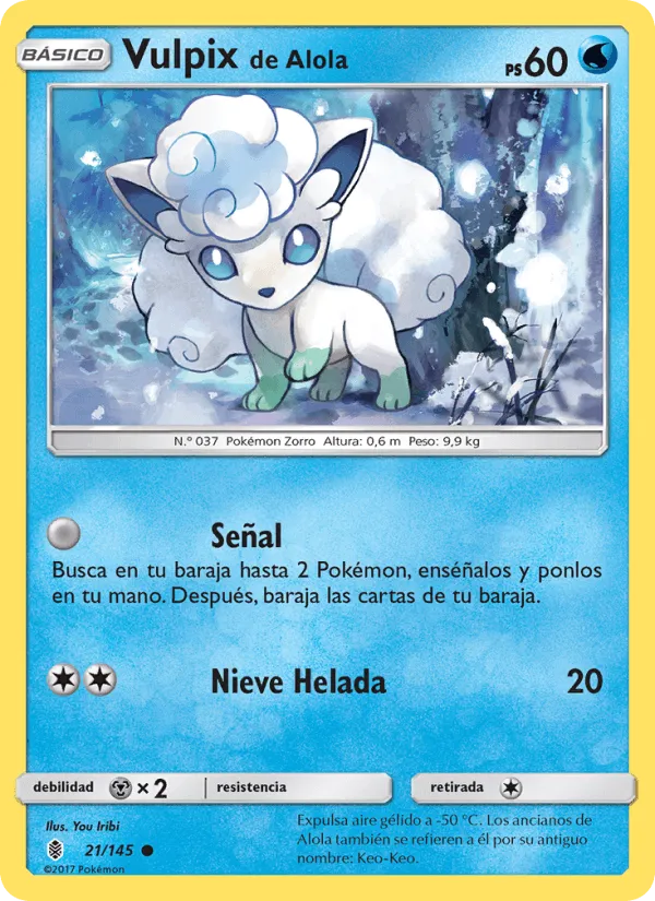 Vulpix de Alola · Albor de Guadianes 21/145