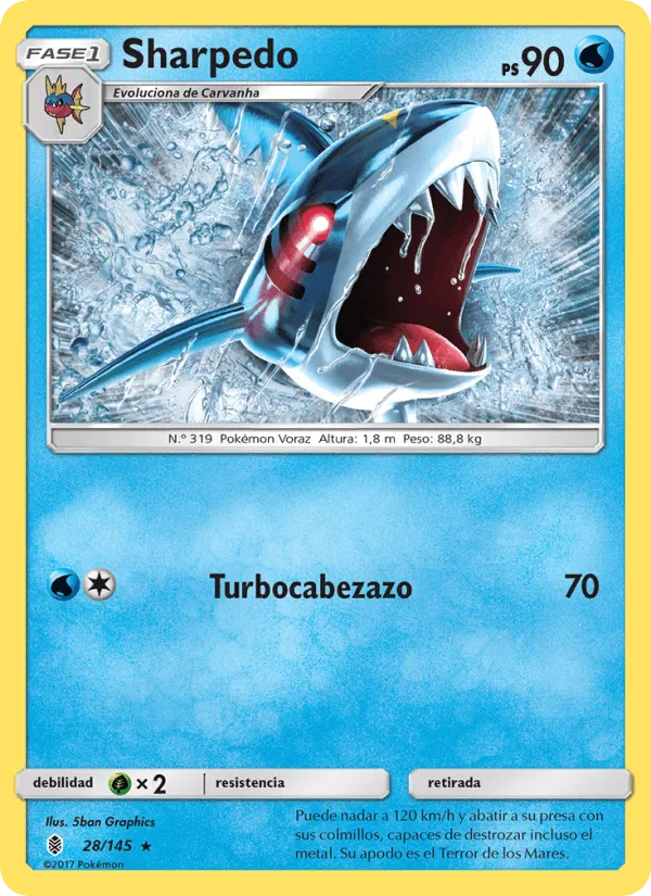 Sharpedo · Albor de Guadianes 28/145