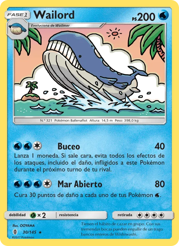 Wailord · Albor de Guadianes 30/145