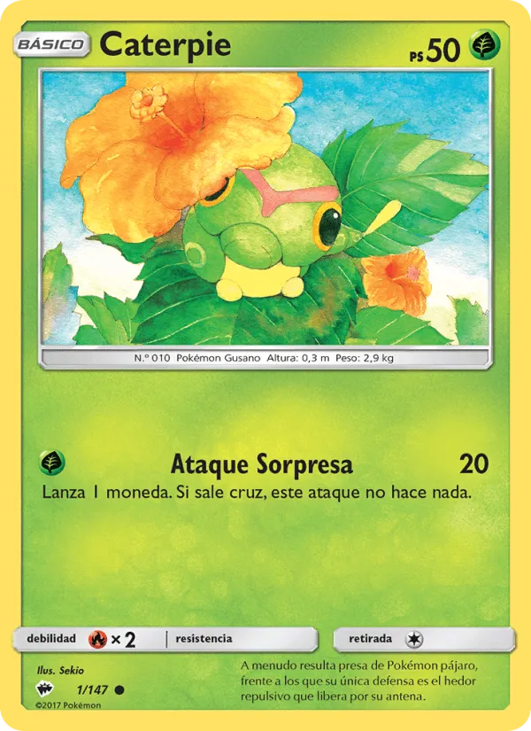 Caterpie · Sombras Ardientes 1/147