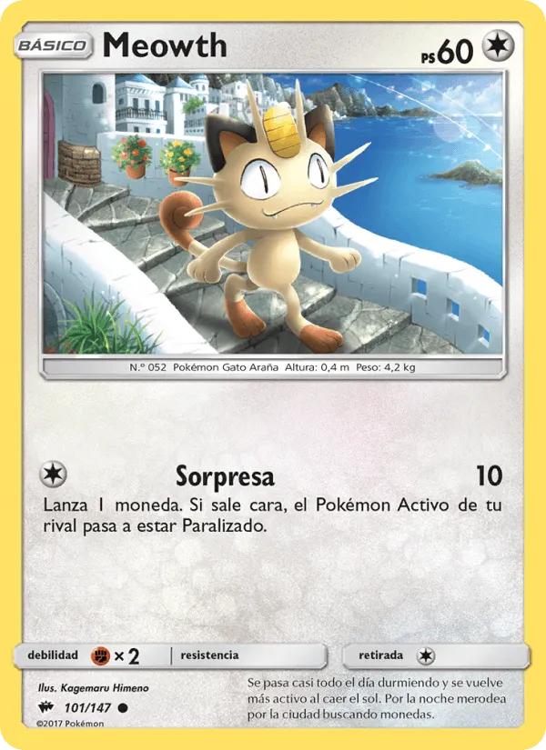 Meowth · Sombras Ardientes 101/147