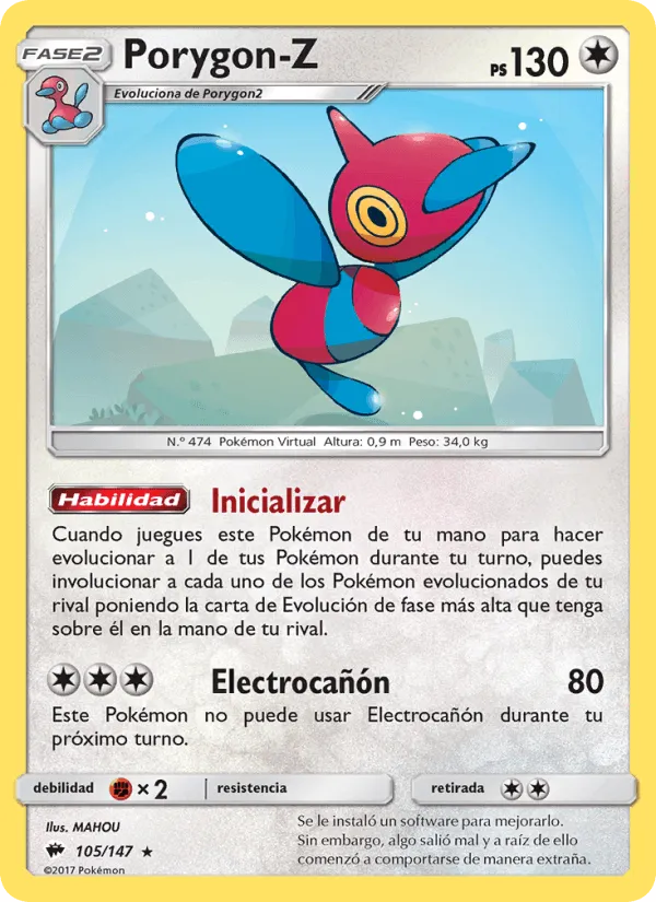 Porygon-Z · Sombras Ardientes 105/147