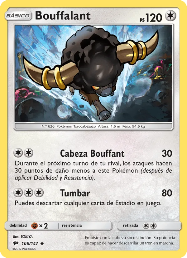 Bouffalant · Sombras Ardientes 108/147