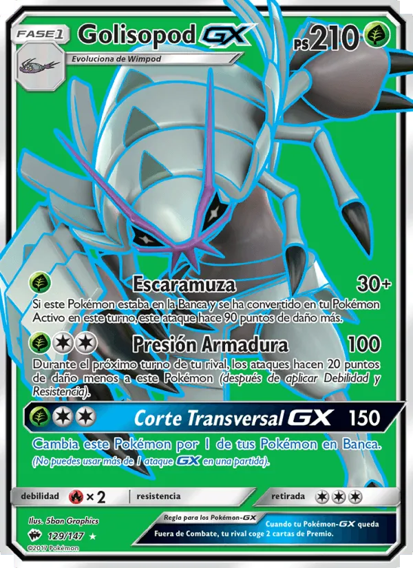 Golisopod GX · Sombras Ardientes 129/147