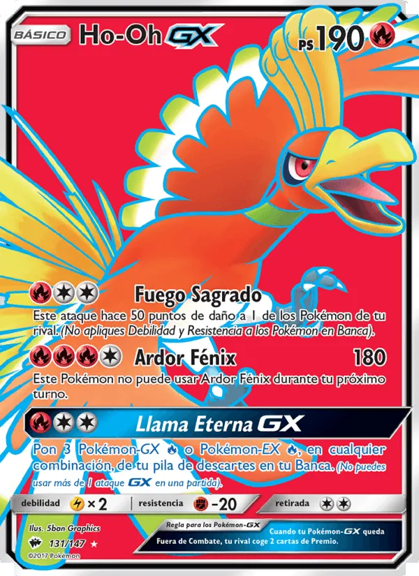 Ho-Oh GX · Sombras Ardientes 131/147
