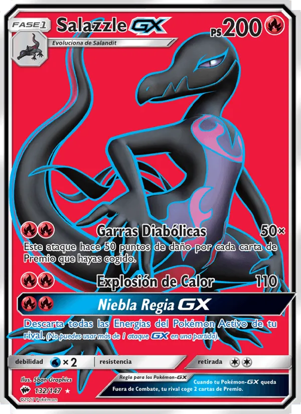 Salazzle GX · Sombras Ardientes 132/147