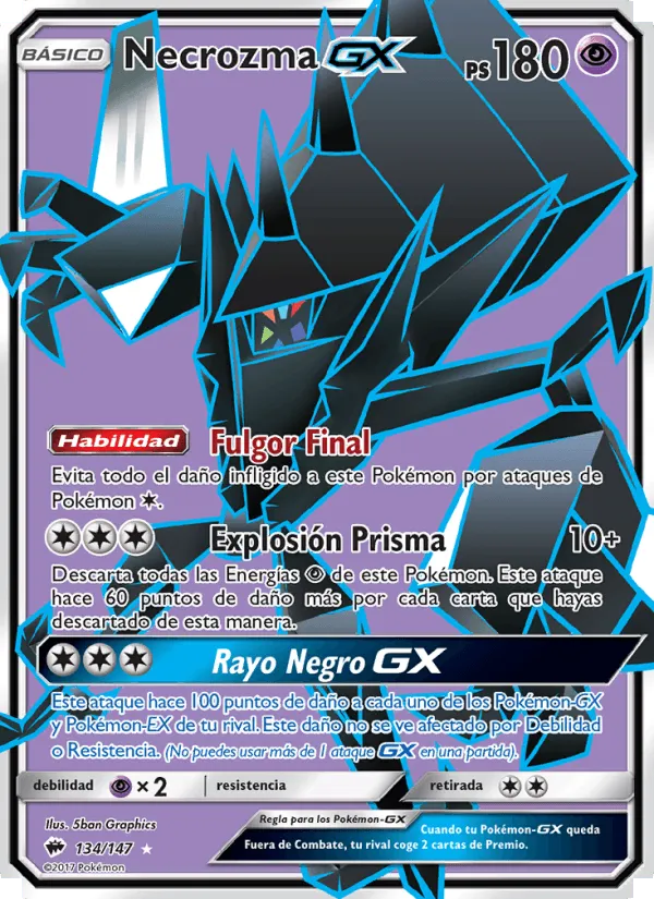 Necrozma GX · Sombras Ardientes 134/147