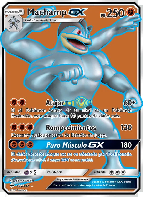 Machamp GX · Sombras Ardientes 135/147