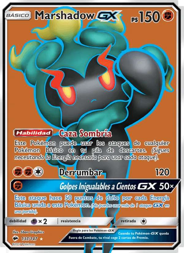 Marshadow GX · Sombras Ardientes 137/147