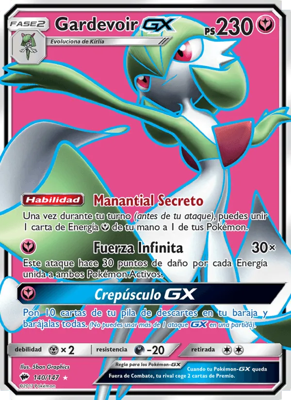 Gardevoir GX · Sombras Ardientes 140/147