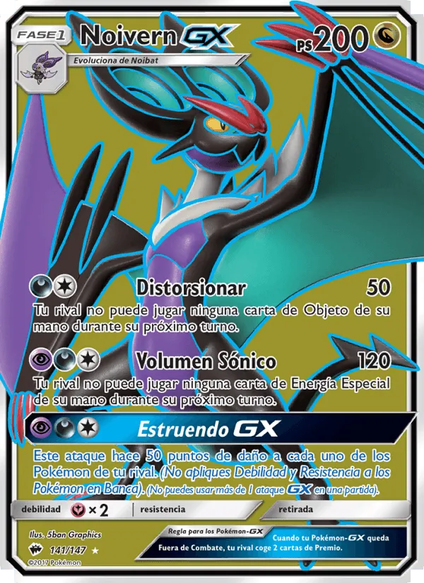 Noivern GX · Sombras Ardientes 141/147