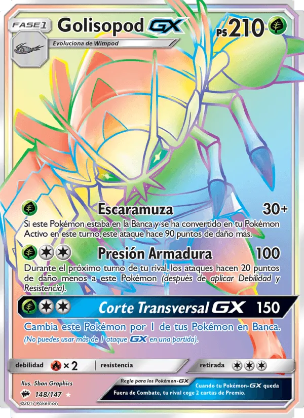 Golisopod GX · Sombras Ardientes 148/147