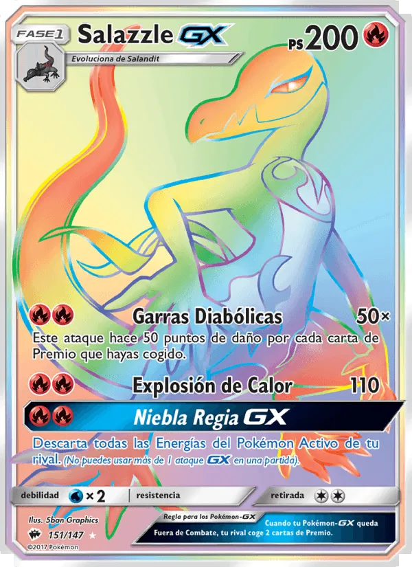 Salazzle GX · Sombras Ardientes 151/147