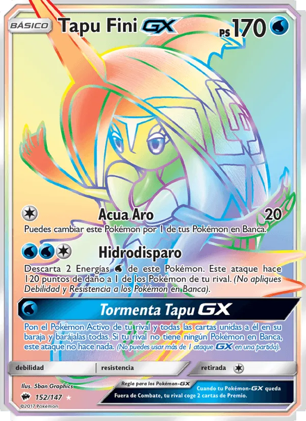 Tapu Fini GX · Sombras Ardientes 152/147
