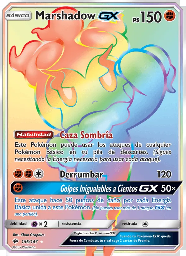 Marshadow GX · Sombras Ardientes 156/147