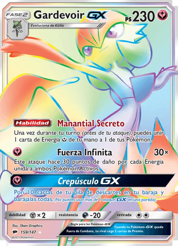 Gardevoir GX · Sombras Ardientes 159/147