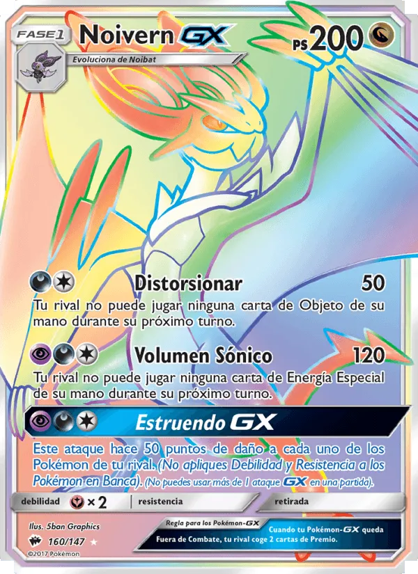 Noivern GX · Sombras Ardientes 160/147