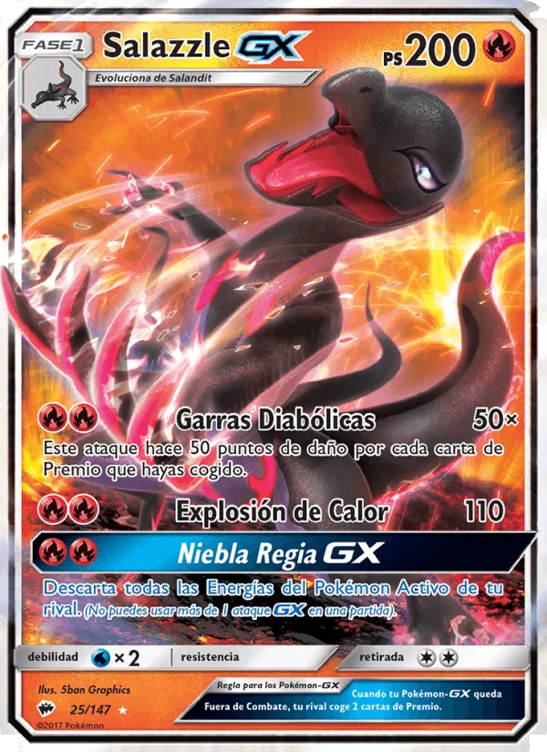 Salazzle GX · Sombras Ardientes 25/147