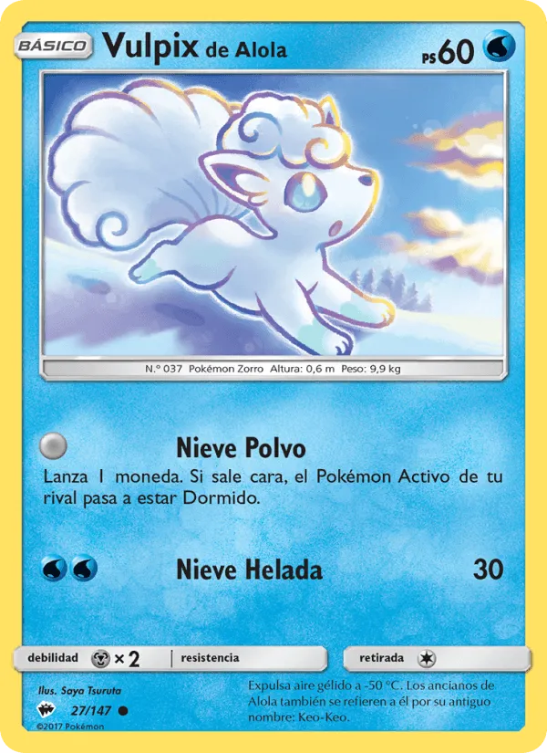 Vulpix de Alola · Sombras Ardientes 27/147