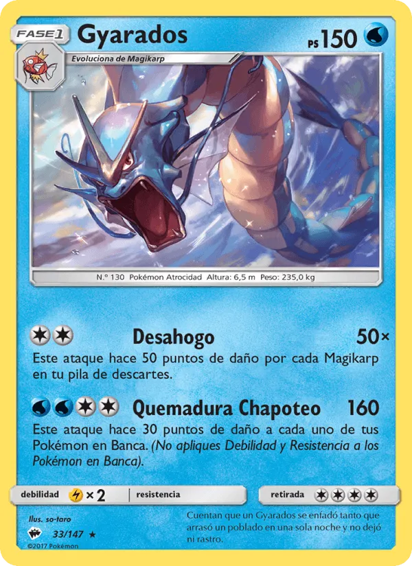 Gyarados · Sombras Ardientes 33/147