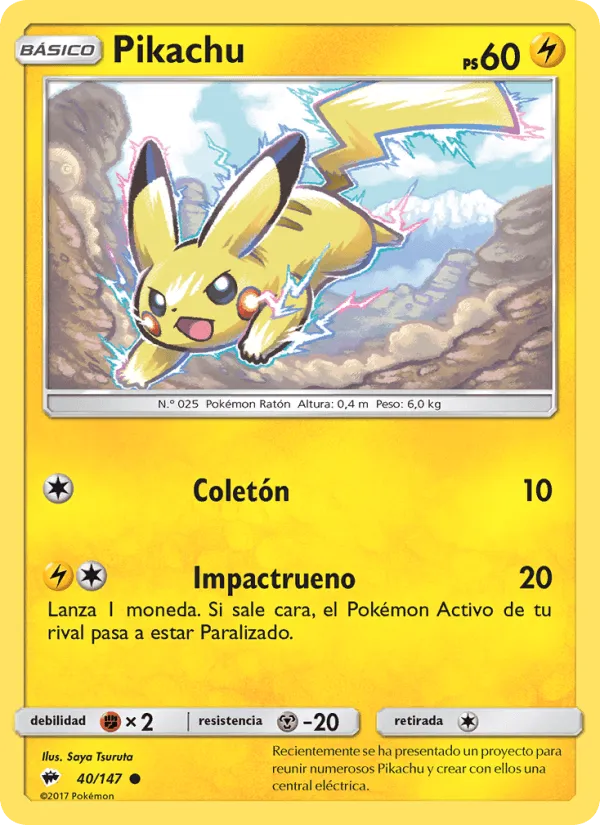 Pikachu · Sombras Ardientes 40/147